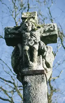 SPAIN. GALICIA. LUGO. Ligonde. Cruceiro (Cross)