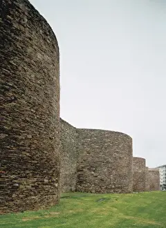 Civile Prints: Spain. Galicia. Lugo. Roman walls. 3rd Century