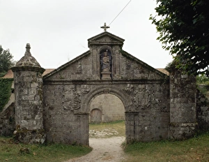 Spain. Galicia. Melon. Cistercian monastery of St. Mary. Ent Spain. Galicia. Melon. Cistercian monastery of St. Mary. Ent