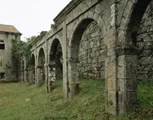 Spain. Galicia. Melon. Cistercian monastery of St. Mary. Arc