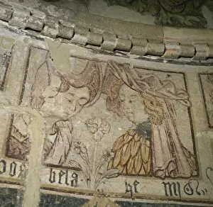 Spain. Galicia. Palas del Rey. Church of St. James. Painting