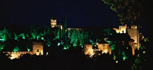 Andalusian Collection: Spain. Granada. Alhambra. NIght view