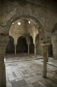 SPAIN. Granada. Arabian baths (11th c. ). Hispano-Moresque