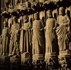 Portal Collection: Spain. Huesca. Cathedral of Saint Mary. The doorway with Apo