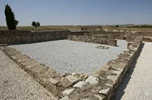 Spain. Italica. Roman city founded c. 206 BC. Ruins. mosaic