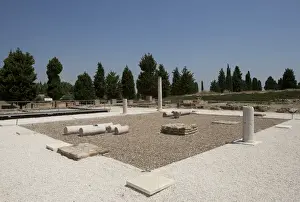 Spain. Italica. Roman city founded c. 206 BC. Ruins. mosaic