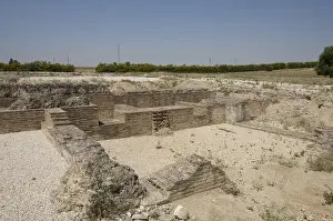 Spain. Italica. Roman city founded c. 206 BC. Thermae, Large