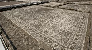Images Dated 29th June 2006: Spain. Italica. Roman city founded c. 206 BC. Ruins. Mosaic