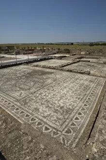 Images Dated 29th June 2006: Spain. Italica. Roman city founded c. 206 BC. Ruins. Mosaic