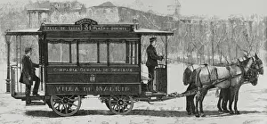 Spain, Madrid. Carriages model for the new Rippert Omnibus