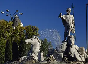 Spain. Madrid. The Neptune Fountain