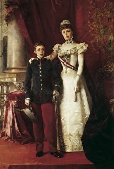 Alvarez Gallery: SPAIN. Madrid. Senate Palace. Alfonso XIII and