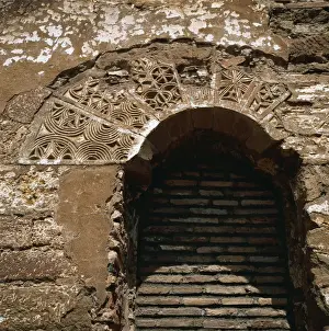 Templar Prints: Spain. Monzon. Castle. Detail