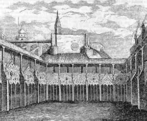 Cloisters Prints: Spain. Navarre. Cloisters of the Cathedral of Pamplona