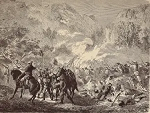 Espa X6fb21 Prints: SPAIN. NAVARRE. Eraul. Spain. Third Carlist War