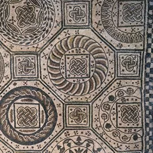 Spain. Navarre. Geometric mosaic. From Villafranca. Navarre