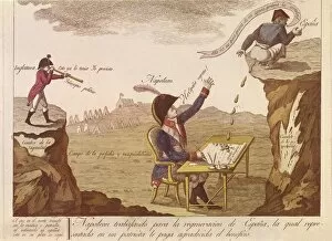 Frenchmen Collection: Spain. Peninsular War (1808-1814). Napoleon working