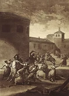 Peninsular Collection: Spain. Peninsular War (1808-1814). Battle in