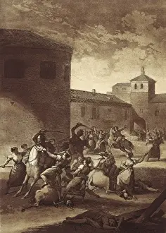 Peninsular Prints: Spain. Peninsular War (1808-1814). Battle in