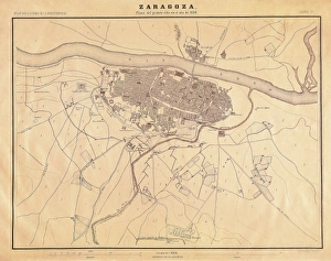 Guerra Gallery: Spain. Peninsular War (1808-1814). Map of the