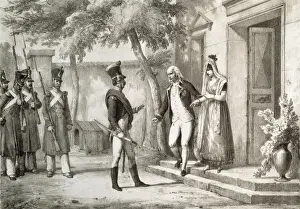 Handing Prints: Spain. Peninsular War (1808). Siege of Madrid