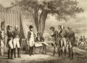 Lithography Collection: Spain. Peninsular War. Napoleon in Chamart�