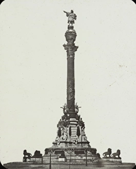 Spain and Portugal - Monument collumn - Barcelona Spain and Portugal - Monument collumn - Barcelona