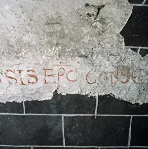 Spain. Royal Abbey of Saint Mary of Alaon. Inscription