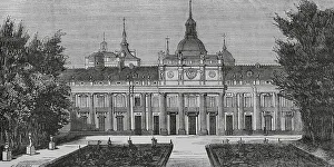 Castilla La Prints: Spain. The Royal Palace of La Granja de San Ildefonso