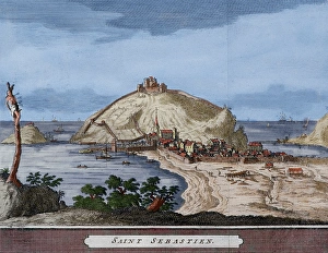 Donostia Gallery: Spain. San Sebastian or Donostia. Santa Clara Island. Map. L