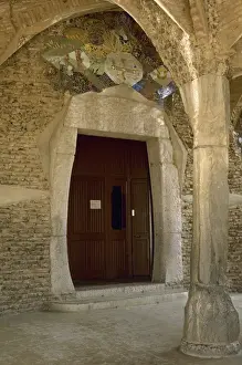 Gaudi Prints: Spain. Santa Coloma de Cervello. Chuch of Colonia Guell by G
