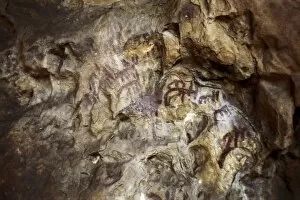 Cantabrians Collection: SPAIN. Santillana de Mar. Altamira Caves. Schematic