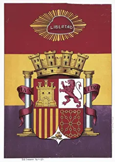 Republican Prints: Spain. Second Republic (1931-1936). Flag