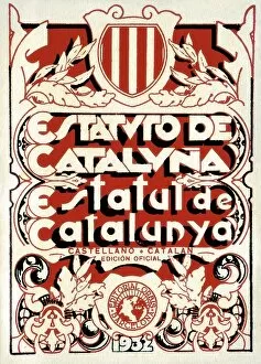 Spain. Second Republic. Statute of Catalonia