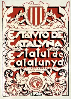 Autonomy Prints: Spain. Second Republic. Statute of Catalonia