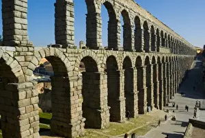 SPAIN. Segovia. Roman aqueduct. Roman art. Early