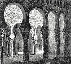 13th Century Prints: Spain. Toledo. Synagogue of Saint Mary the White