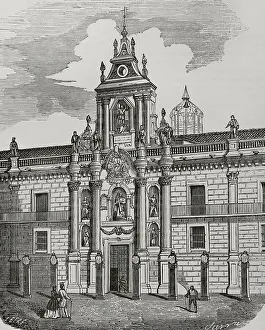 Castile Collection: Spain, Valladolid. University. Main facade