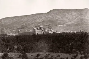 Spain view of the Escorial monastery