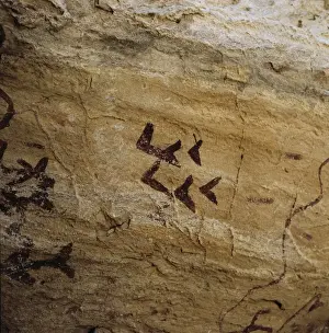 Blanco Prints: SPAIN. V鬥z Blanco. Cave of Los Letreros. Schematic