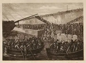 Reus Prints: Spain. War of Africa (1859-1860). Boarding of