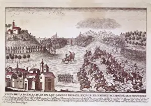 Spain. War of Independence. Battle of Bail鮠