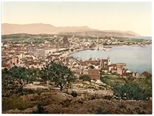 Spalato Prints: Spalato, general view, Dalmatia, Austro-Hungary