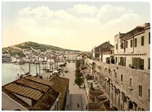 Spalato Prints: Spalato, the water front, Dalmatia, Austro-Hungary