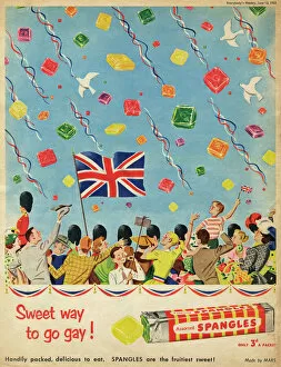 Fruit Gallery: Spangles Coronation advertisement
