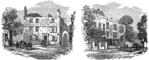 Spaniards Hotel and Jack Straws Castle, Hampstead, 1871