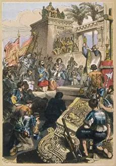 Giving Prints: Spaniards Mass, Mexico