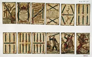Spanish Civil War of 1820-1823. Pack of cards