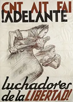 Beaux Prints: Spanish Civil War (1936-1939). Adelante luchadores
