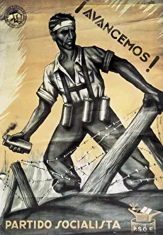 Socialism Prints: Spanish Civil War (1936-1939). Avancemos!